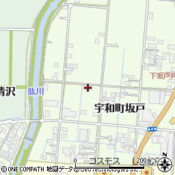 愛媛県西予市宇和町坂戸558周辺の地図