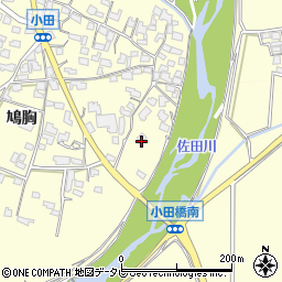福岡県朝倉市小田677周辺の地図