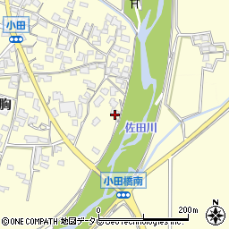 福岡県朝倉市小田671周辺の地図