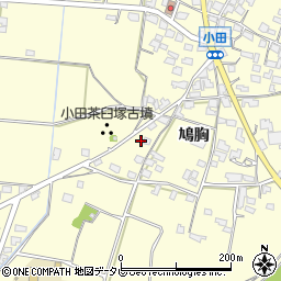 福岡県朝倉市小田589周辺の地図