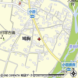 福岡県朝倉市小田1674周辺の地図