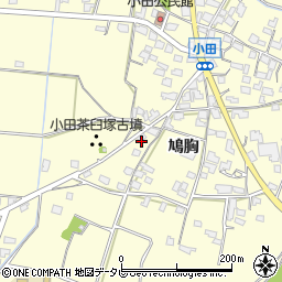 福岡県朝倉市小田588周辺の地図