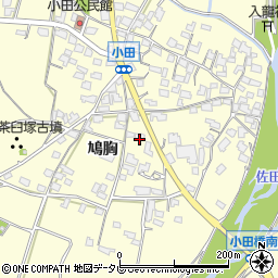 福岡県朝倉市小田1675周辺の地図
