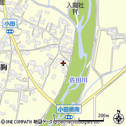 福岡県朝倉市小田672周辺の地図