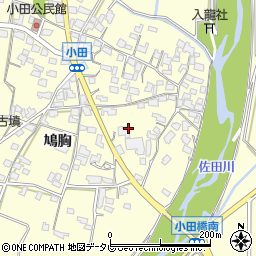 福岡県朝倉市小田687周辺の地図