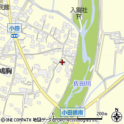 福岡県朝倉市小田674周辺の地図