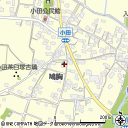 福岡県朝倉市小田1677周辺の地図