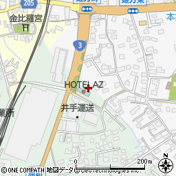 ＨＯＴＥＬ　ＡＺ佐賀鳥栖店駐車場周辺の地図