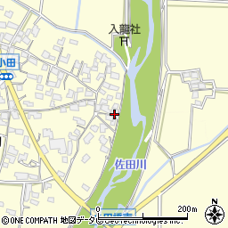福岡県朝倉市小田696周辺の地図