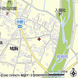 福岡県朝倉市小田685周辺の地図