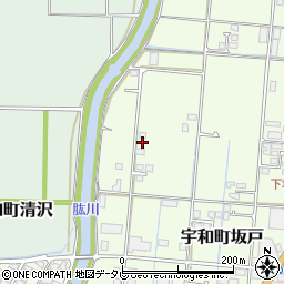 愛媛県西予市宇和町坂戸523周辺の地図