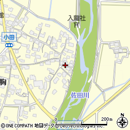 福岡県朝倉市小田694周辺の地図
