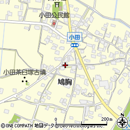 福岡県朝倉市小田1663周辺の地図