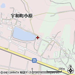 愛媛県西予市宇和町小原493周辺の地図