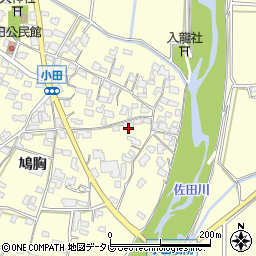 福岡県朝倉市小田689周辺の地図