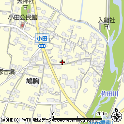 福岡県朝倉市小田734周辺の地図