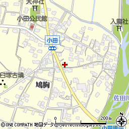 福岡県朝倉市小田1670周辺の地図