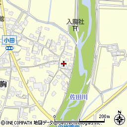 福岡県朝倉市小田695周辺の地図