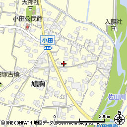 福岡県朝倉市小田824周辺の地図