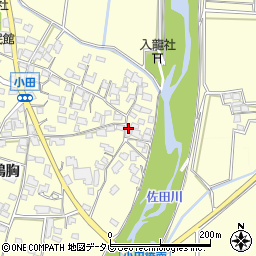 福岡県朝倉市小田693周辺の地図