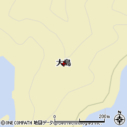愛媛県八幡浜市大島周辺の地図