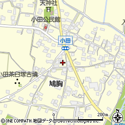 福岡県朝倉市小田1667周辺の地図