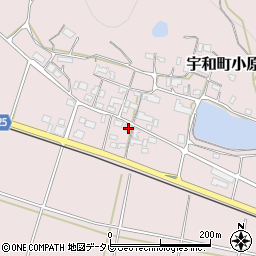 愛媛県西予市宇和町小原318周辺の地図
