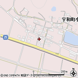 愛媛県西予市宇和町小原319周辺の地図