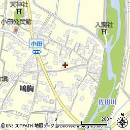 福岡県朝倉市小田733周辺の地図