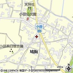 福岡県朝倉市小田1664周辺の地図