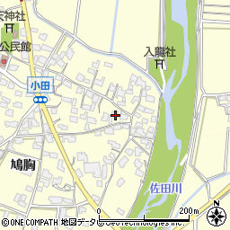 福岡県朝倉市小田726周辺の地図