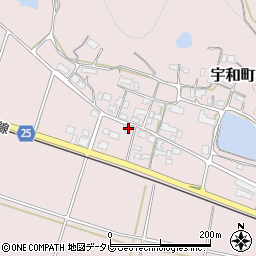 愛媛県西予市宇和町小原317周辺の地図