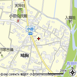 福岡県朝倉市小田754-1周辺の地図