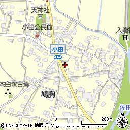 福岡県朝倉市小田744周辺の地図