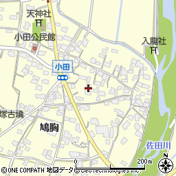 福岡県朝倉市小田756周辺の地図
