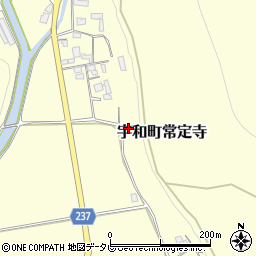 愛媛県西予市宇和町常定寺周辺の地図