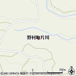 愛媛県西予市野村町片川周辺の地図
