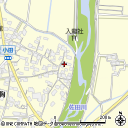 福岡県朝倉市小田700周辺の地図