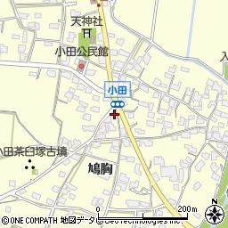 福岡県朝倉市小田1665周辺の地図