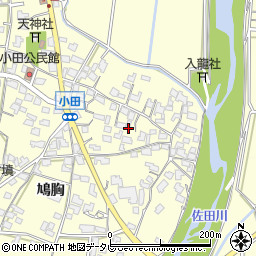 福岡県朝倉市小田732周辺の地図