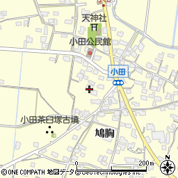 福岡県朝倉市小田1688周辺の地図