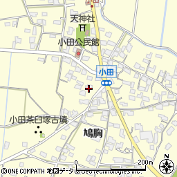 福岡県朝倉市小田1662-2周辺の地図