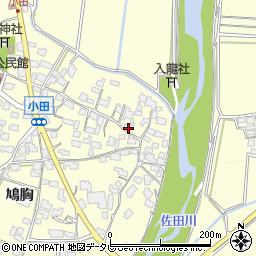 福岡県朝倉市小田703-2周辺の地図