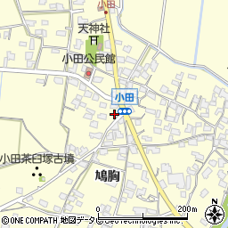 福岡県朝倉市小田1659周辺の地図