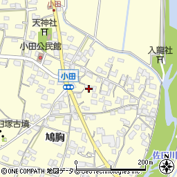 福岡県朝倉市小田753-1周辺の地図