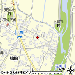 福岡県朝倉市小田723周辺の地図