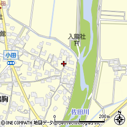 福岡県朝倉市小田706周辺の地図