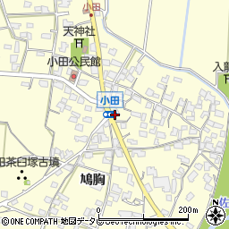 福岡県朝倉市小田745周辺の地図