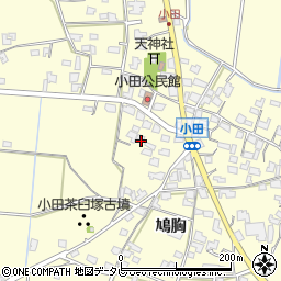 福岡県朝倉市小田1690周辺の地図