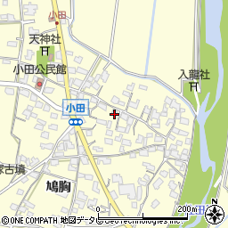 福岡県朝倉市小田759周辺の地図